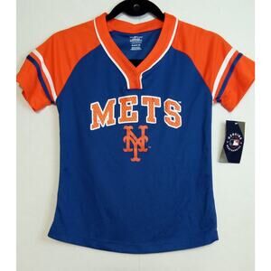 New York Mets MLB Pullover Jersey Girls Size M (7-8)